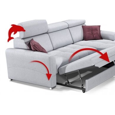 Trivietė sofa - lova 1 Trivietė sofa - lova 1