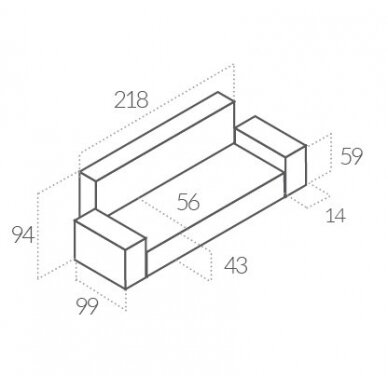 Trivietė sofa - lova 1 Trivietė sofa - lova 1