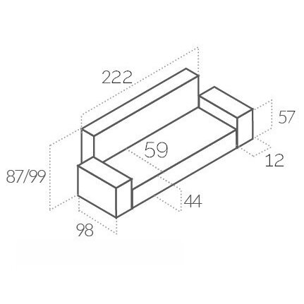 Trivietė sofa - lova 1 Trivietė sofa - lova 1