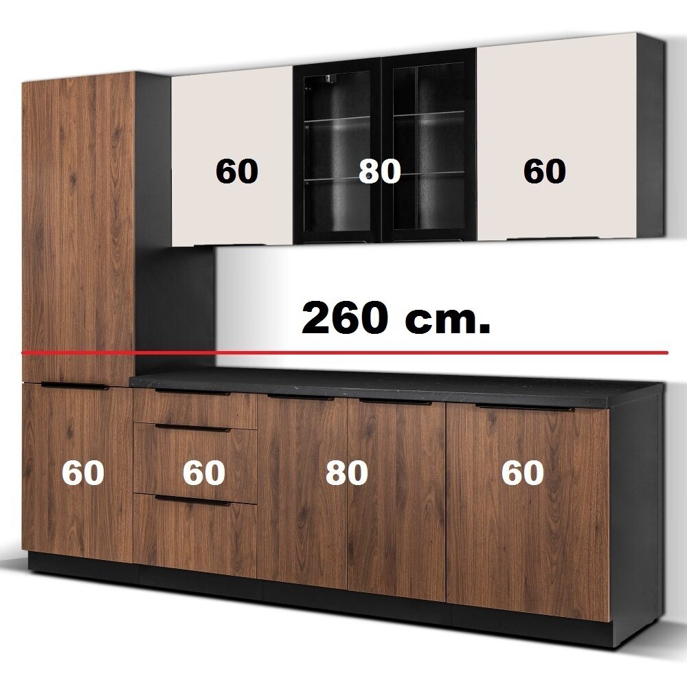 Virtuvės spintelių komplektas (260) 2 Virtuvės spintelių komplektas (260) 2