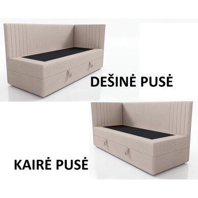 Viengulė kampinė lova "LOLI" (100x200) 4