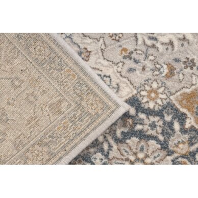 Vilnonis kilimas VILLA Ornamentas 1541/51655 smėlio spalvos / mėlyna 2 Vilnonis kilimas VILLA Ornamentas 1541/51655 smėlio spalvos / mėlyna 2