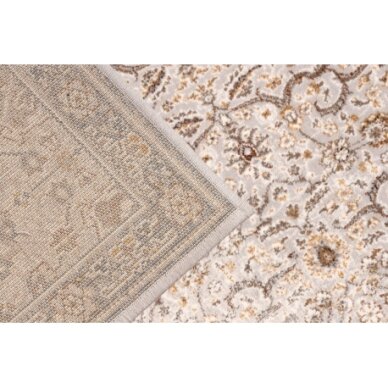 Vilnonis kilimas VILLA Ornamentas, rėmas, vintage 1540/51655 pilka / smėlio spalvos 2 Vilnonis kilimas VILLA Ornamentas, rėmas, vintage 1540/51655 pilka / smėlio spalvos 2