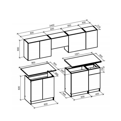Virtuvės komplektas (240) 1 Virtuvės komplektas (240) 1
