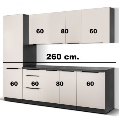 Virtuvės spintelių komplektas (260) 2