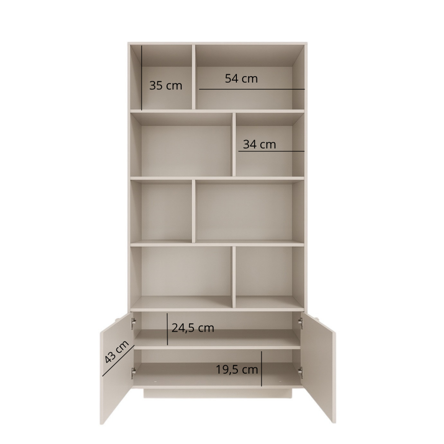 Pastatoma knygų lentyna "LINEA" 4